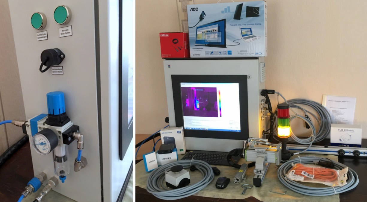 Versuchsaufbau mit vicosys