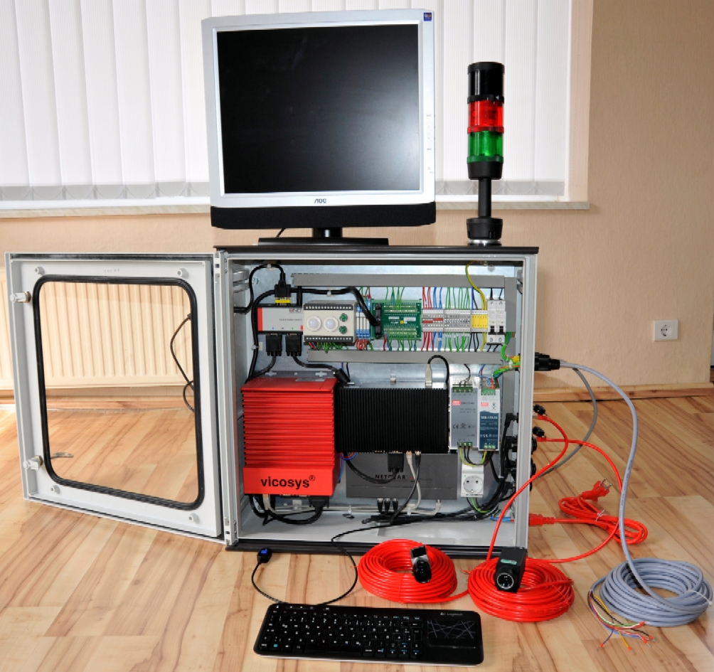 Versuchsaufbau mit vicosys