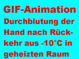 Durchblutung der Hand nach R�ckkehr aus -10�C in geheizten Raum