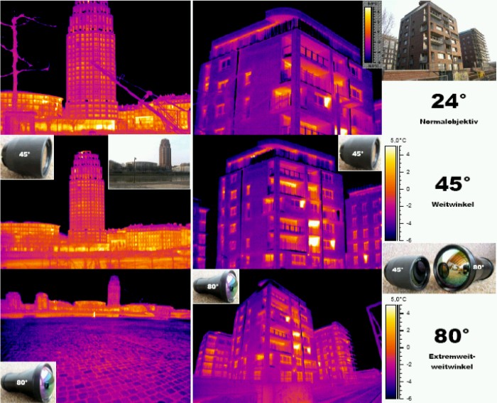Einsatz von Wechselobjektiven bei der Bauthermografie (111 kByte) mit 1,5 MByte PDF-Datei hinterlegt
